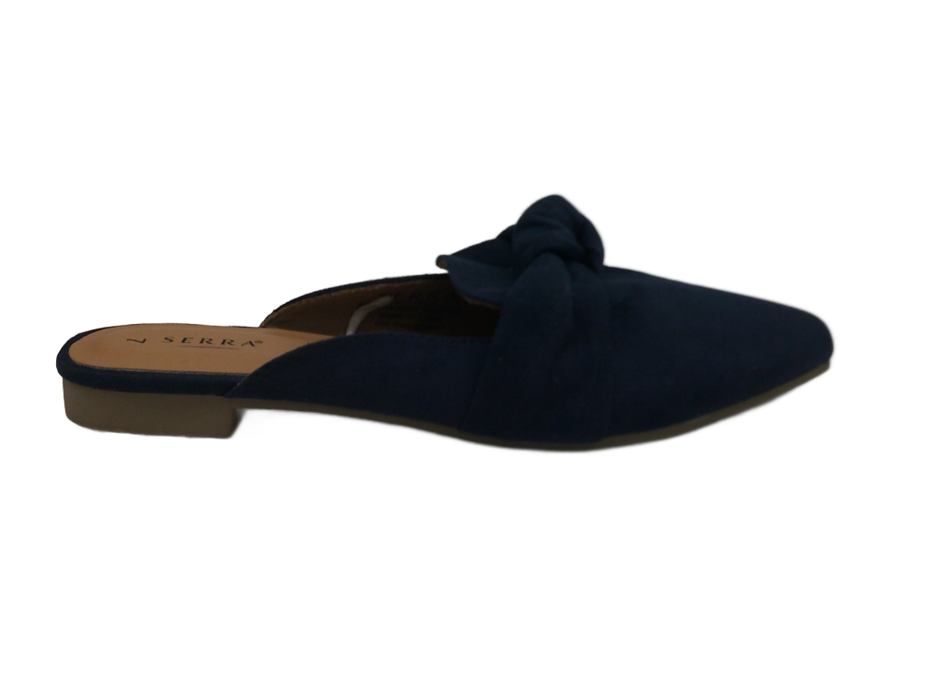 Serra Women's Navy Blue Knot Mules| Size 7