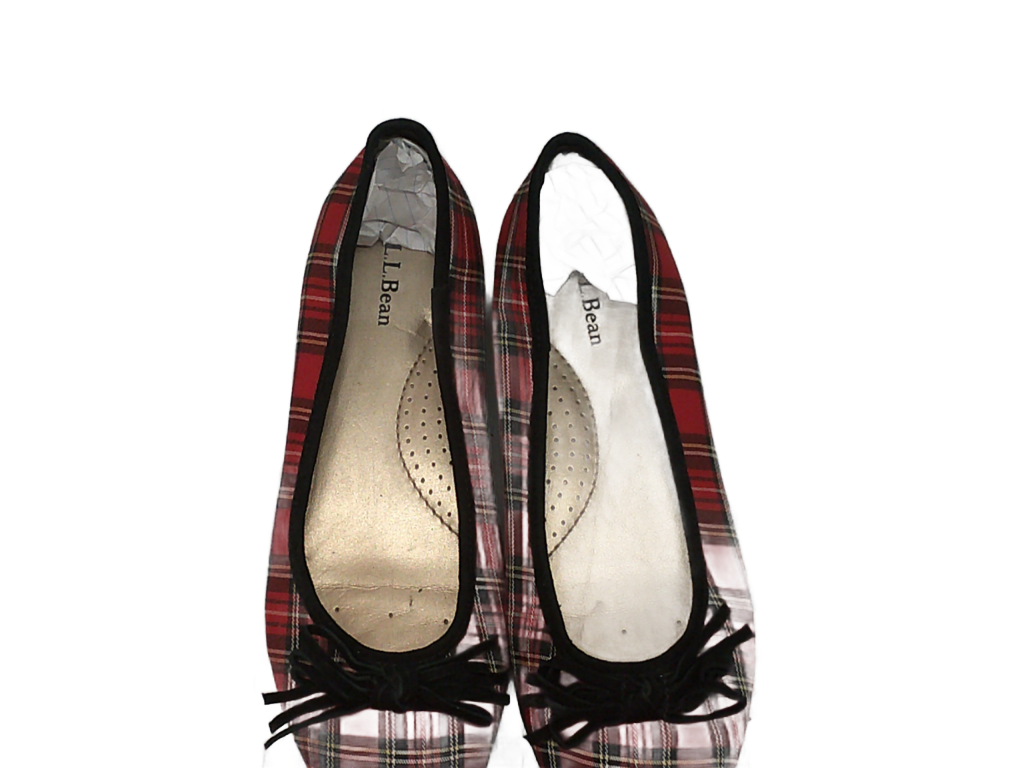 L.L. Bean tartan plaid ballet flats | Size 9
