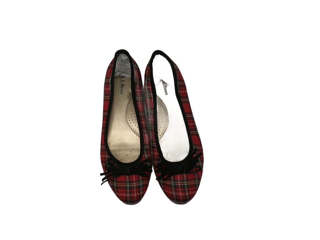 L.L. Bean tartan plaid ballet flats | Size 9