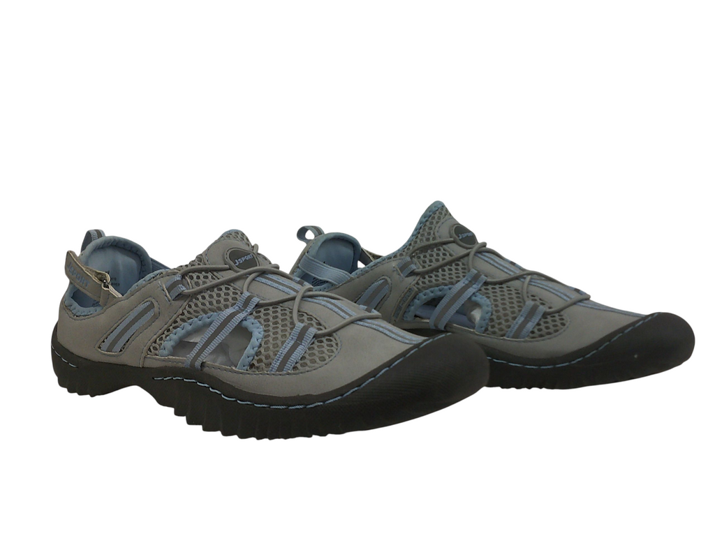 Jsport by Jambu Bleeker Fisherman sandal Light Grey/Stone Blue | Size 7