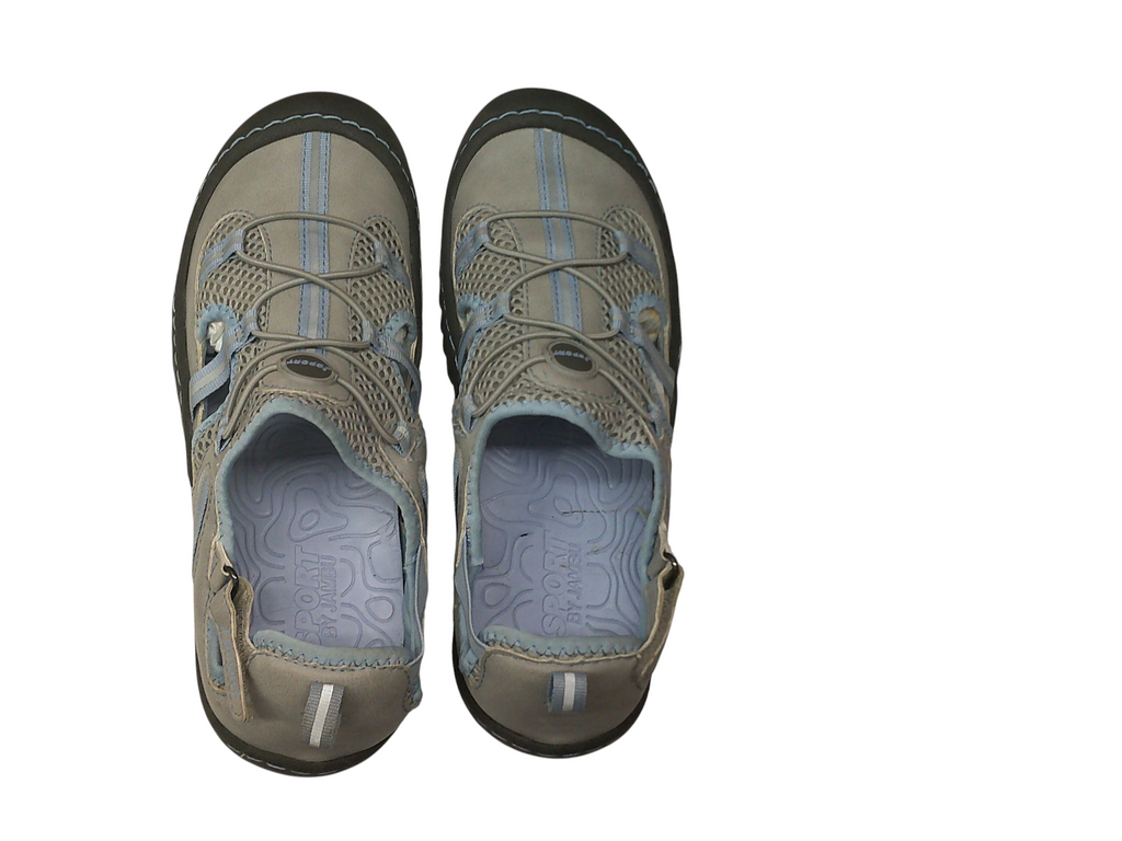 Jsport by Jambu Bleeker Fisherman sandal Light Grey/Stone Blue | Size 7