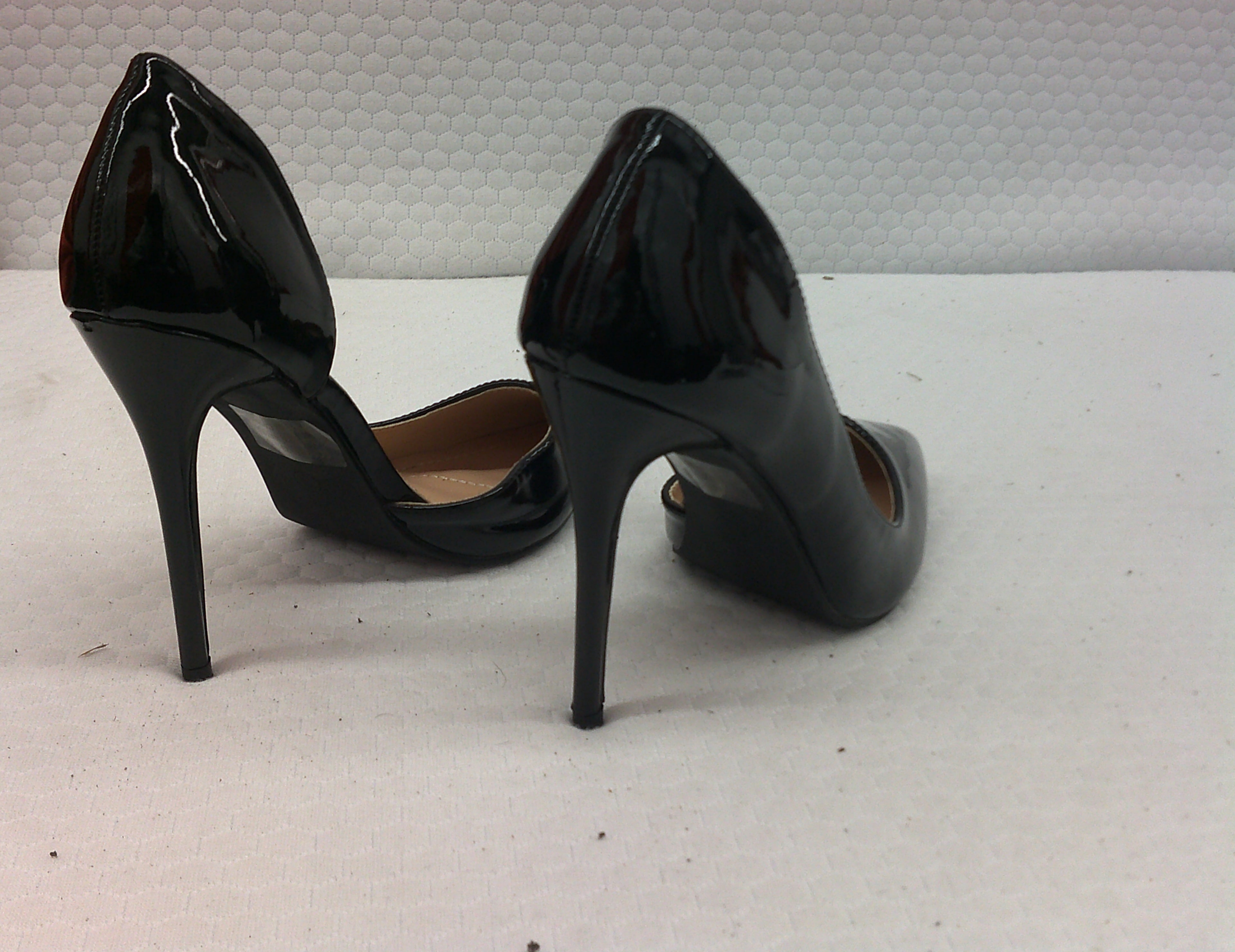 Elegant Collection Black Patent D'Orsay Pump |Size 9