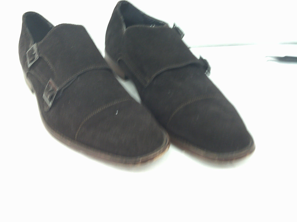 Joseph Abboud men's suede double monk strap dress shoes | Size 10.5