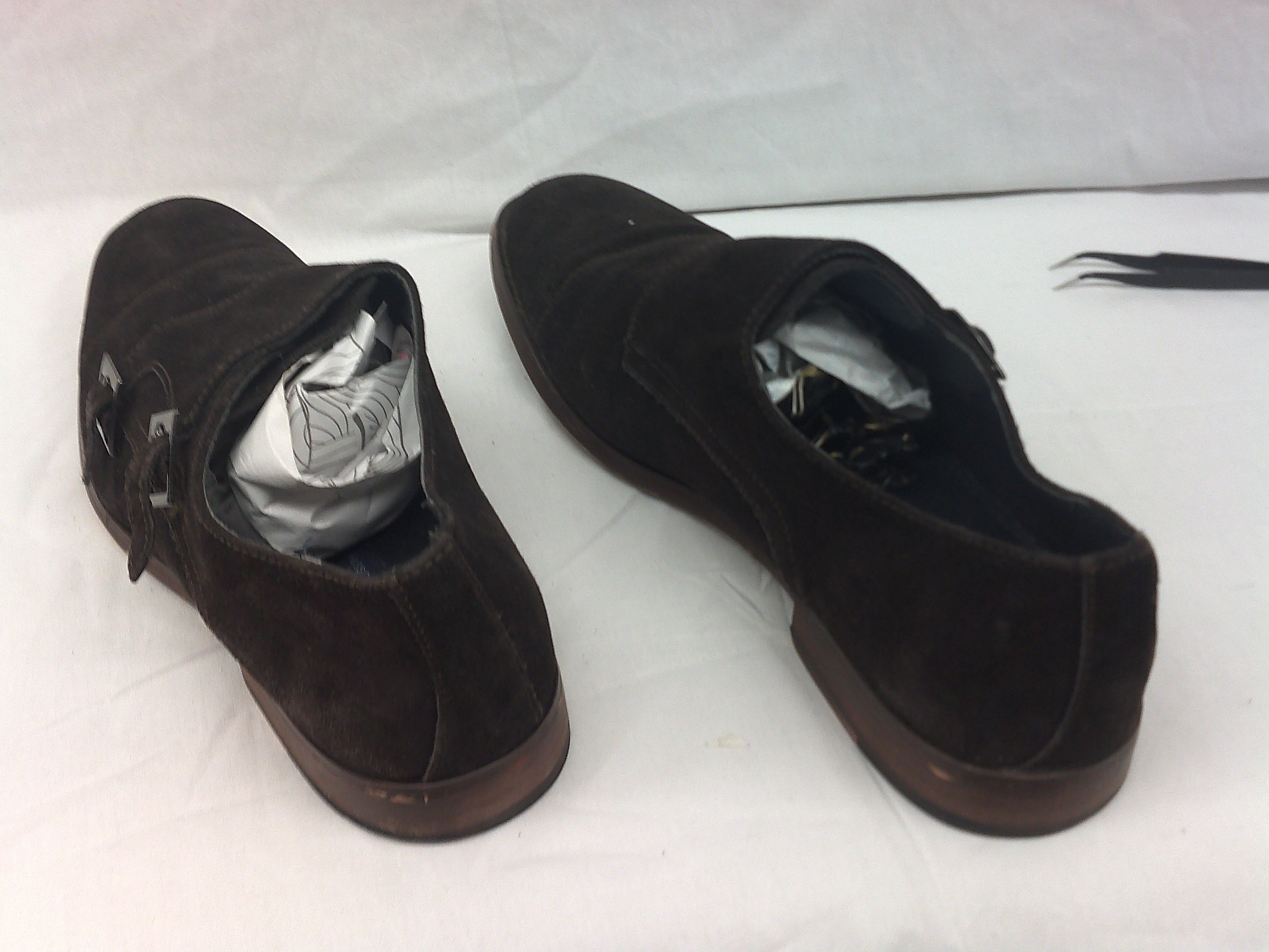 Joseph Abboud men's suede double monk strap dress shoes | Size 10.5