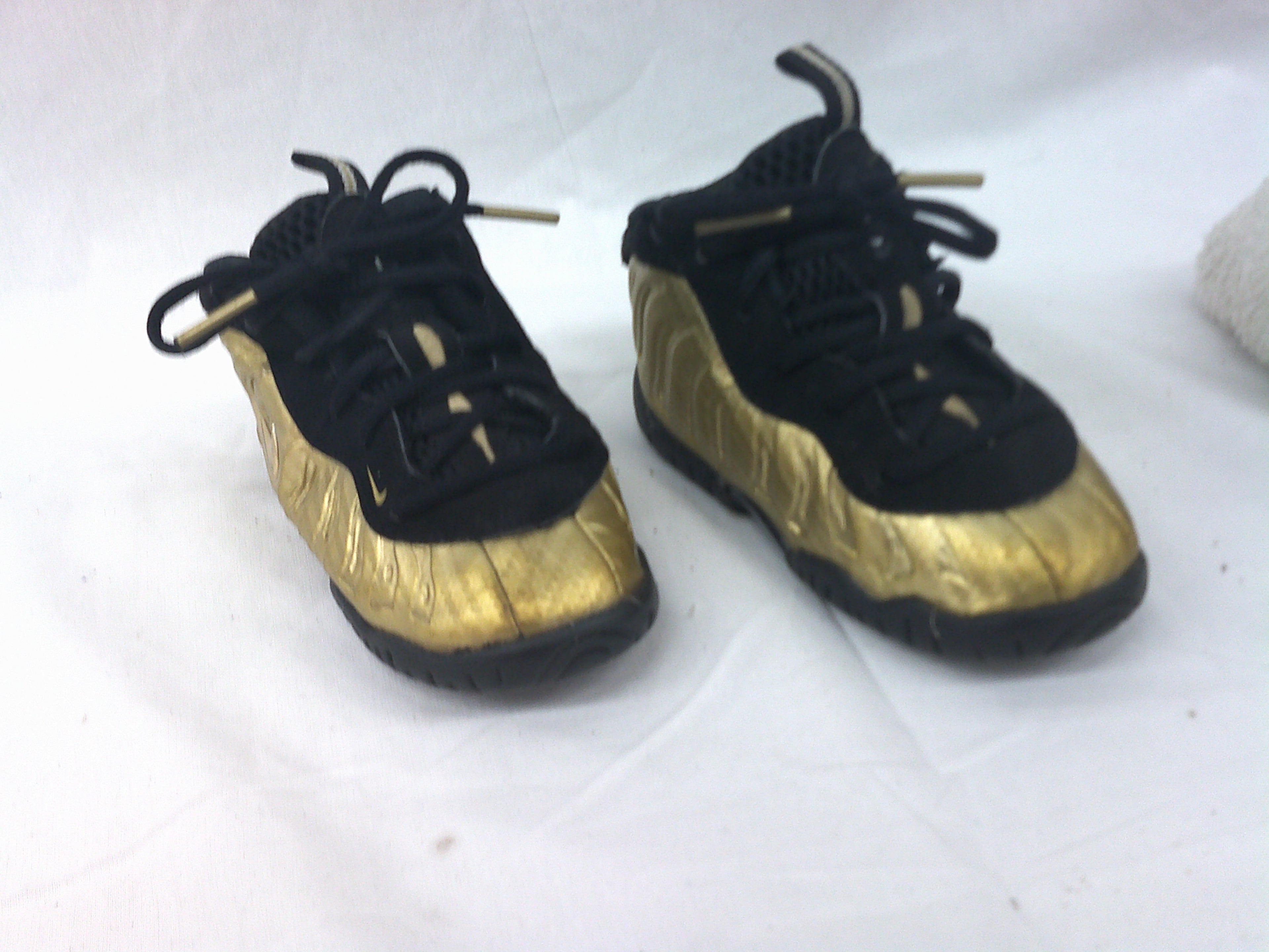 Nike Little Posite Pro (TD) 'Metallic Gold |Size 6C
