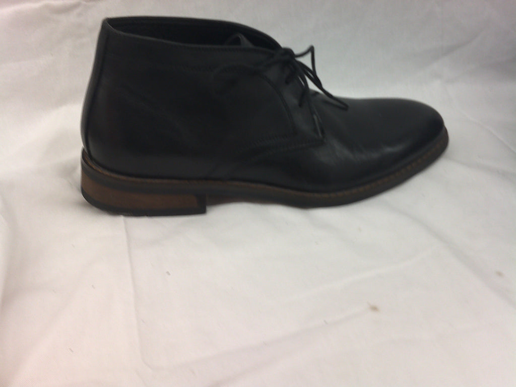 La Milano Glen Leather Chukka Boots Black Shoes | Size 7.5