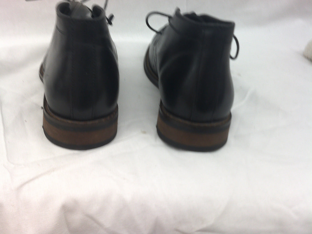 La Milano Glen Leather Chukka Boots Black Shoes | Size 7.5