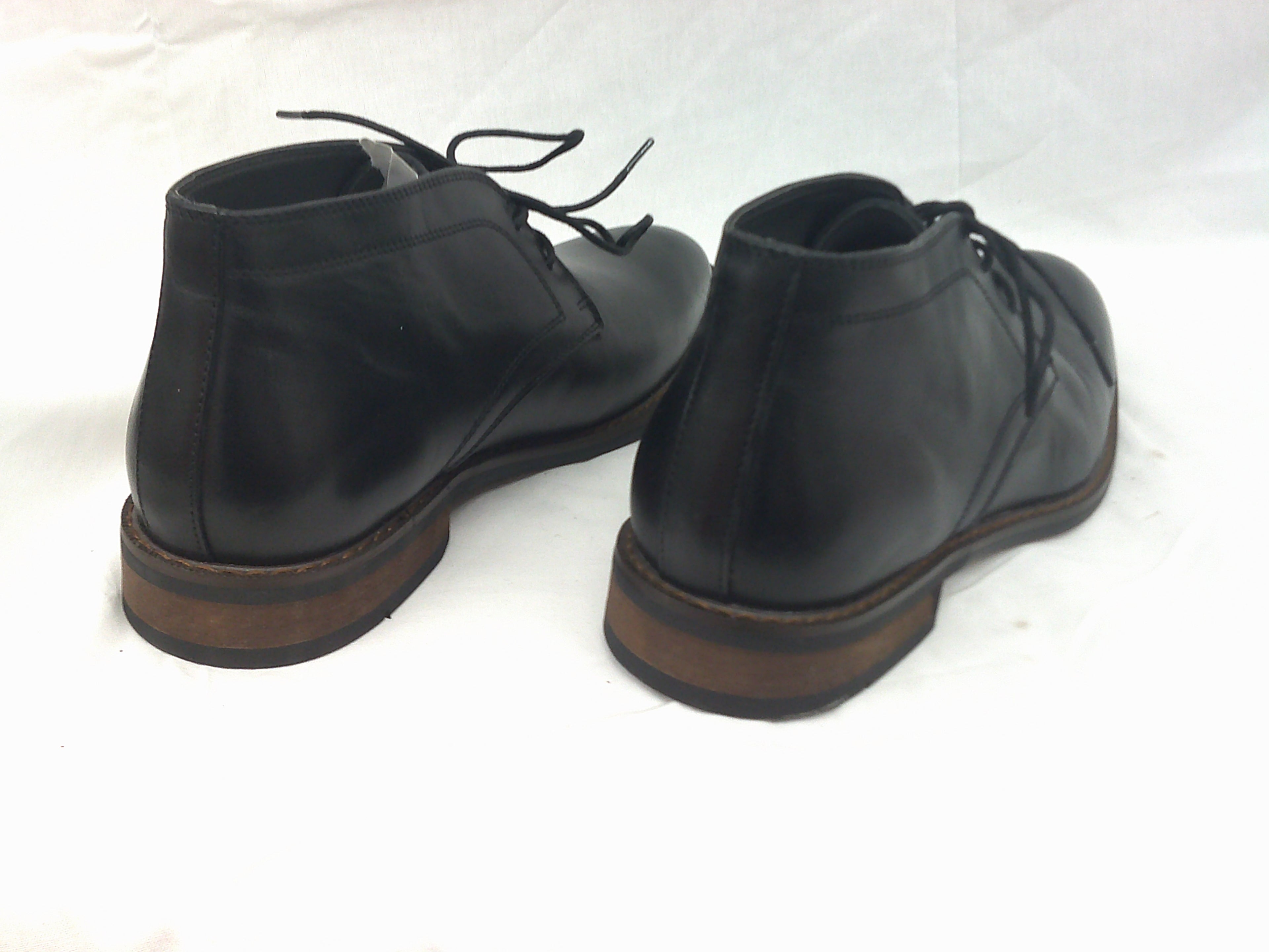 La Milano Glen Leather Chukka Boots Black Shoes | Size 7.5