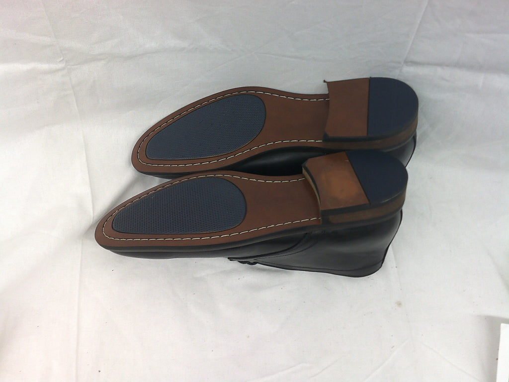 La Milano Glen Leather Chukka Boots Black Shoes | Size 7.5